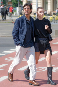 Snapshot of a young couple going